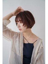 トクテ 吉祥寺(tokute) くびレイヤーエモージュグレージュカラーくびれショート/吉祥寺