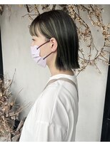 ディレクト(Direct) 《Direct》切りっぱなしボブ x グリーンハイライト