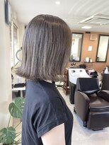 ヘアーサロン デペント(HAIR SALON Depend)&nbsp;切りっぱなしボブ　サファイアアッシュ