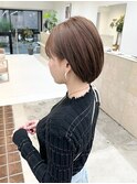 似合わせショート×透明感ショコラブラウン