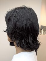 フィフスパーク(fifth PARK)&nbsp;渋谷メンズミディアムメンズボブウルフ緩めスパイラルパーマ