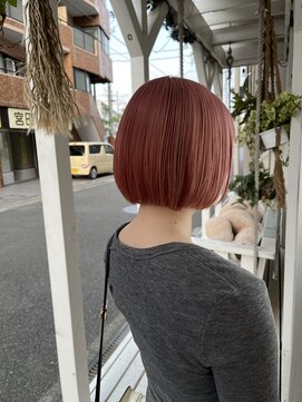 アンカーバイナチュラル(anchor by natural) ボブ/ピンクヘア/ハイトーンカラー