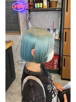 シールドヘアー 沖縄 新都心(C'LD Hair)&nbsp;ペールブルー/那覇美容室/新都心美容室