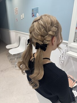 スピードヘアセット17番　ツイン　外巻き