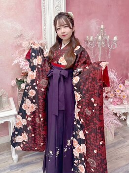 ヘアセット アリエス 池袋駅東口店(Aries)の写真/着付け【袴¥7,200/訪問着,留袖¥7,700/振袖¥8,700】お荷物郵送可能