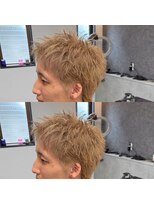 グリード バイ ボルド(GREED BY BORDO)&nbsp;スパイキーショート×ミルクティーベージュ