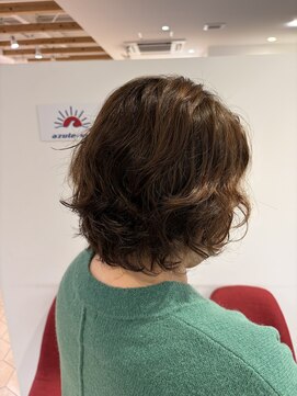 アズールサン 草加西口店(azule-sun) ニュアンスパーマ,ナチュラルカール,ショートレイヤー【草加】