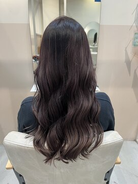 シダ(sida) ブリーチあり、暗めパープルグレイ