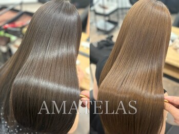 AMATELAS S 新宿/髪質改善/縮毛矯正/カラー/レイヤーカット【8/31 NEWOPEN（予定）】の写真/〈業界TOP講師が監修〉繰り返すほどに扱いやすく、乾かすだけでまとまる柔らかな質感に。【髪質改善/新宿】