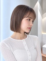 フォト 新宿三丁目(foto)&nbsp;髪質改善縮毛矯正地毛風ストレート切りっぱなしボブ