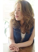 【RIMA】 外国人風☆Ashベージュとカジュアルなくせ毛風パーマ