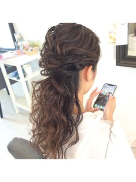 フェリーチェ(Felice) 結婚式ハーフアップ パーティー 二次会 ブライダル 花嫁