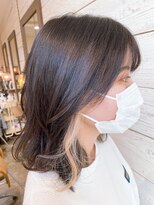 ベルクープス 天王寺店(Belle Coupes)&nbsp;【ベルクープス天王寺】megu ミディアムインナーカラー