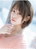 【ROMA銀座】大人かわいい/透明感/ミントアッシュ/ボブウルフ