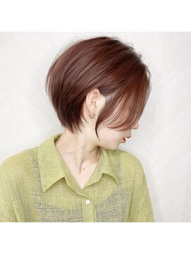 ロンド ストラーダ 心斎橋(Lond strada) ショート×ハイライト白髪ぼかし×シルキーベージュ[心斎橋]