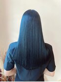艶髪ロング×ブルーブラック