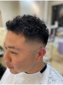 スキンフェードパーマ