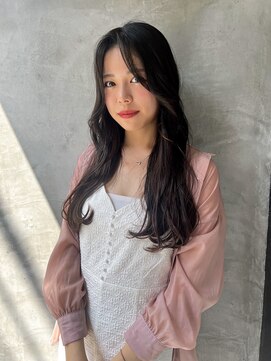 ロンド ストラーダ 心斎橋(Lond strada) 韓国前髪顔周りロング×インナーグレージュ[心斎橋/髪質改善]