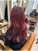切りっぱなしボブ/美髪/ピンクブラウン[池袋/髪質改善]