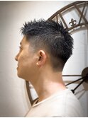 サイドが浮かない　爽やかツーブロックショート大人ヘア【緑川】
