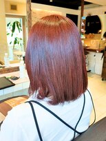 ヘアリゾート粋 ティガ 池袋店(tiga)&nbsp;ミディアムボブ/ローズブラウン