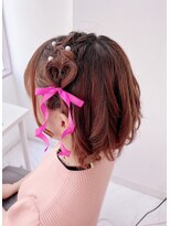 アマレット 東京駅八重洲店(amaretto)&nbsp;ショートボブのハートリボンスタイル