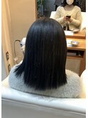 ブリーチベースのダークブルー