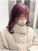 12724艶髪ラベンダーパープル韓国風巻きラベンダーミルクティー