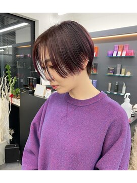 ジエクトアイロ 江坂駅前店(The Ect ilo) 似合わせショート/フェザーショート/チェリーレッド