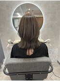 ハイライト白髪ぼかし