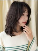ウェットヘア黒髪くせ毛風エアリーミディアム315X上尾30代40代