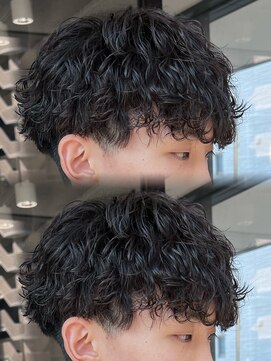 髪屋 紬 メンズ/メンズパーマ/メンズカット/波巻きスパイラル