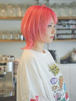 チックタック モーガン エアライン(TICK-TOCK MORGAN airline)の写真/《生ミネラル美容液トリートメントカラー》ハイトーンカラーで創る個性を活かしたデザインを体感！