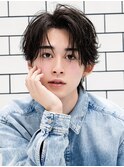 韓国カルマパーマフェザーショートセンターパートシャドウパーマ
