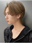 K-POPアイドル風ハイトーン センターパートウルフカット A0707