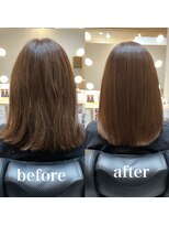 ツヤと髪 クリム(crim)&nbsp;髪質改善ヘアエステ　ミディアム　白髪染め　30代、４０代、20代