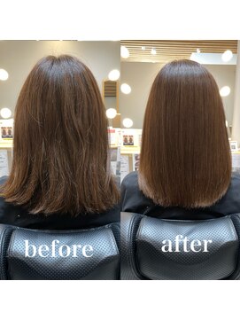 ツヤと髪 クリム(crim) 髪質改善ヘアエステ　ミディアム　白髪染め　30代、４０代、20代