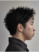 福岡大名メンズパーマスパイキーショートスパイキーパーマ30代
