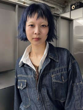 ピクス ヘアー(PIX HAIR) レイヤーボブ / ネイビー