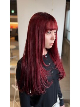 ヒペリカム(hypericum) レイヤーカット/チェリーレッド