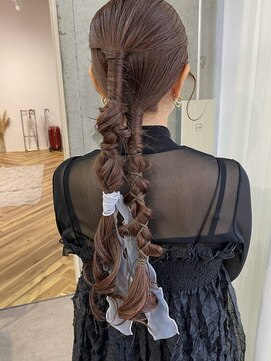 ムード(mood) ヘアセット/網下ろしセット/編み込み/結婚式セット/カチ盛り