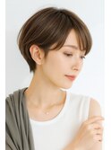艶カット×白髪ぼかし×艶ベージュ