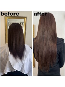 エクステンション キュー(extension Q) プルエクステ/ダイヤモンド毛質52cm（長さおへそ位）100本