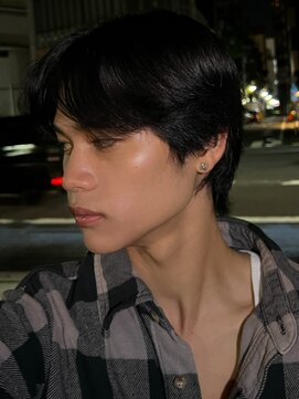 ロンドオム 池袋(Lond Homme) men's/メンズ/フェザーパーマ/黒染め/韓国