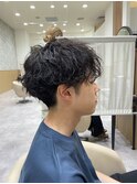 波巻きパーマ