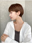 ハンサムショート/丸みショートボブ/20代30代40代50代/顔周り