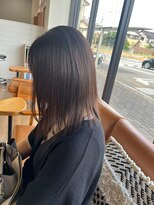 ヘアーブランドジン ティアラ(HAIR BRAND Jin Tiara)&nbsp;酸性ストレート×ぱつっとカット【松山美容室】