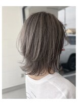 ルノヘアー(Lunohair)&nbsp;大人可愛い髪質改善/グレージュ透明感ミディ/秋カラー