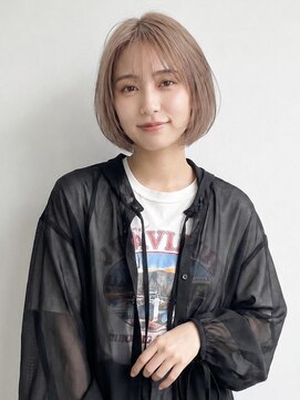 グランドール 下曽根店(Grandoll) ピンクベージュ×ショートボブ【下曽根駅】