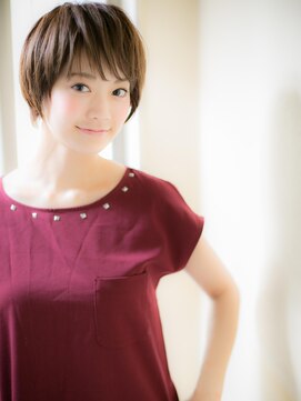 モッズ ヘア 福岡姪浜店(mod's hair) *mod's姪浜*…大人かわいい♪黒髪小顔マニッシュショートd